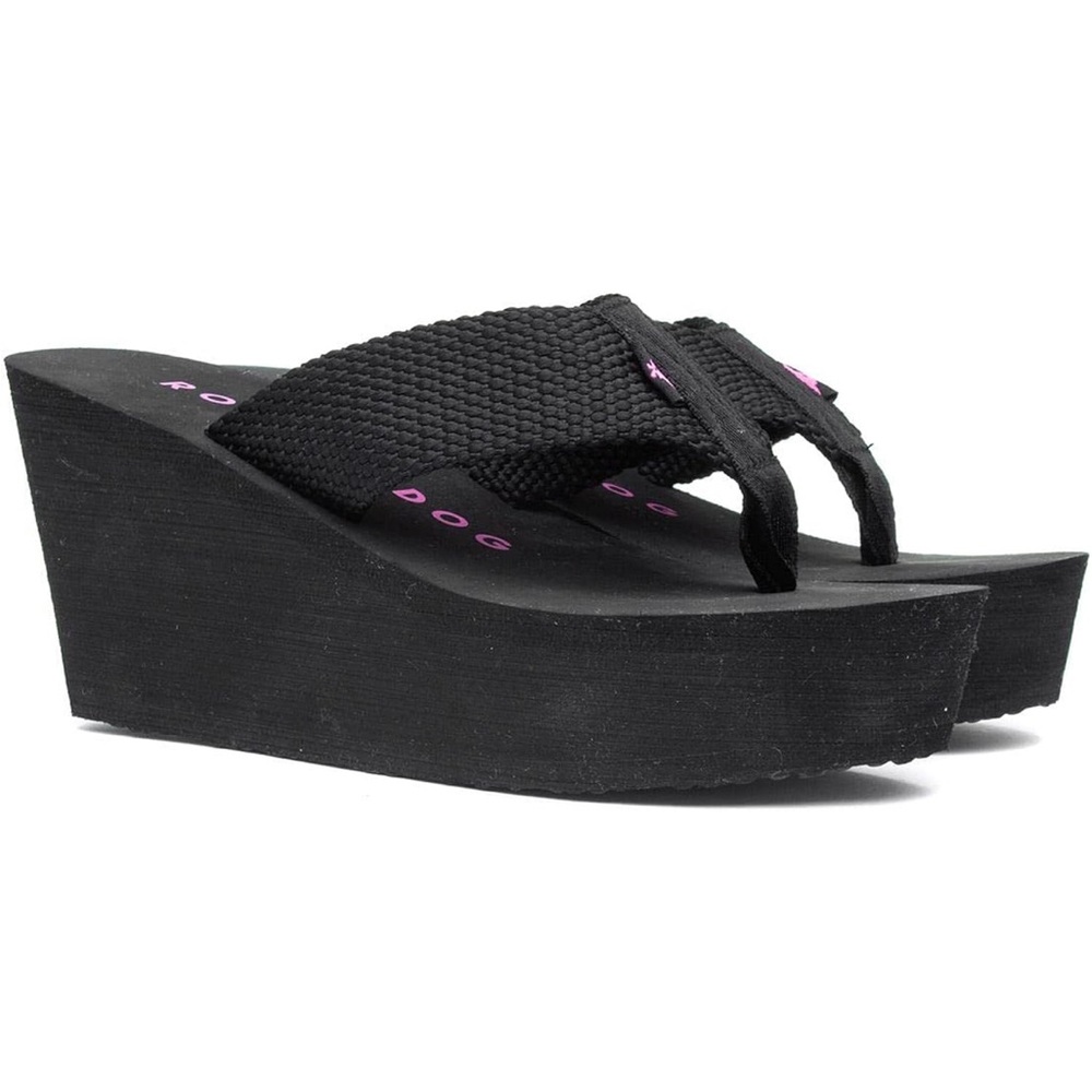 2 for $29 | NWOT Rocket Dog Black Wedge Flip Flops